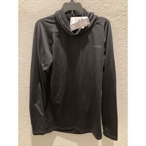TSLA Women Black Size Large Long Sleeve Swim Shirt, UV/Sun Protection Rash Guard